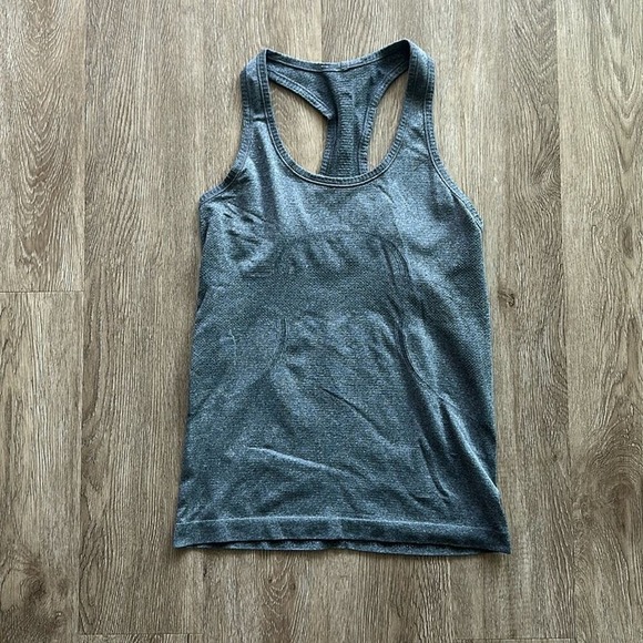 lululemon athletica Tops - Lululemon Swiftly Racerback Tank Top Grey 6 Lightweight